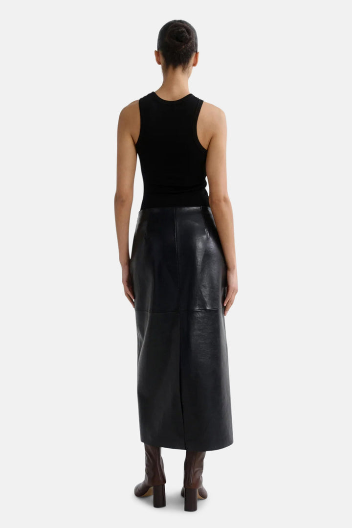 Hikson Skirt (Recycled Leather) in Detox