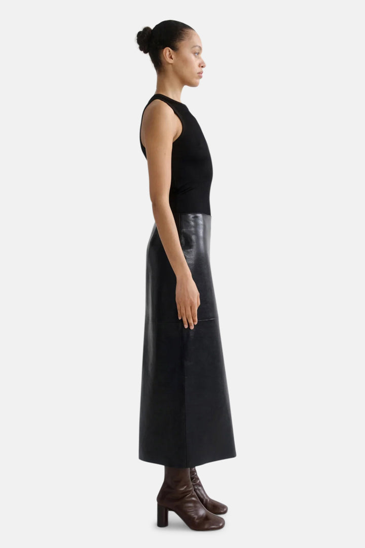 Hikson Skirt (Recycled Leather) in Detox