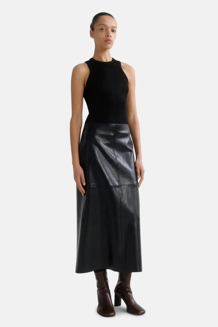 Hikson Skirt (Recycled Leather) in Detox