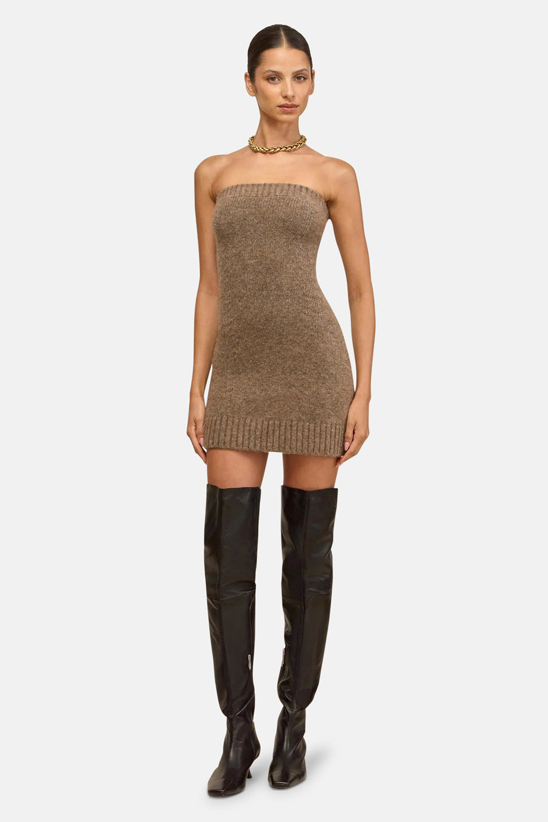 Holland Knit Dress Otter