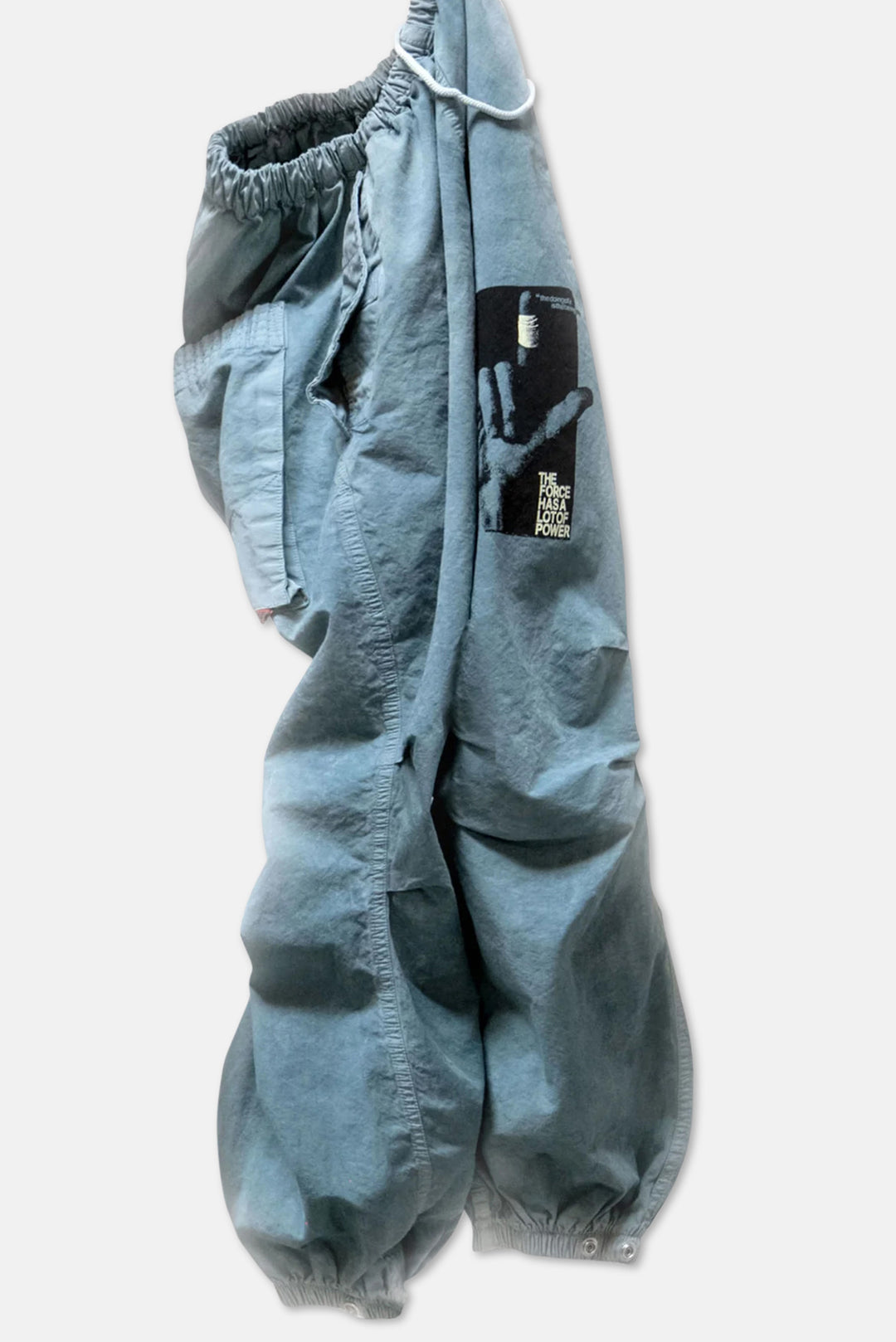 Homage "Garage Print" ILOVEYOU Flap/Snap Poplin/Airjump Pant - Bluemachine Powder