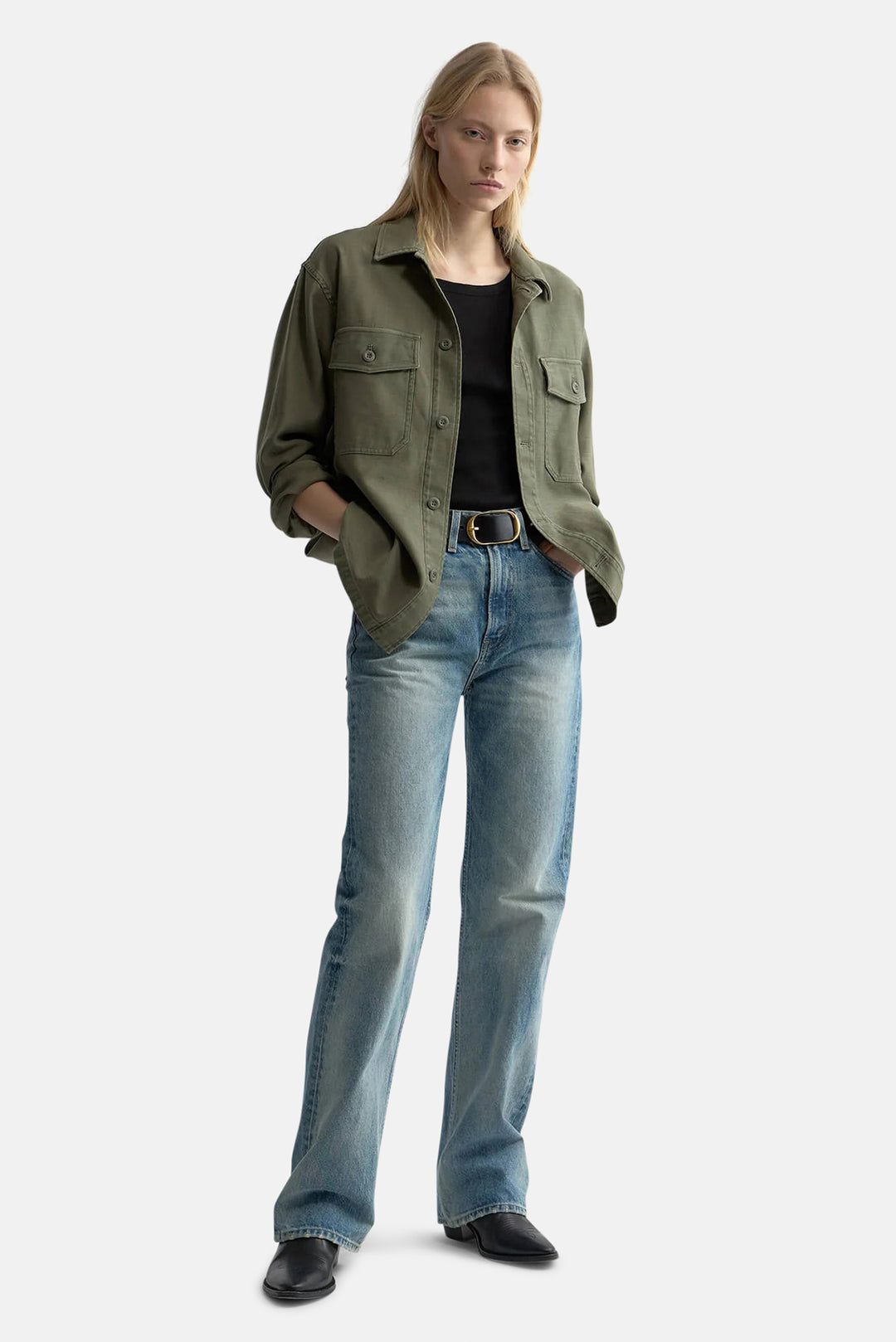 Howard Overshirt Olive Fatigue