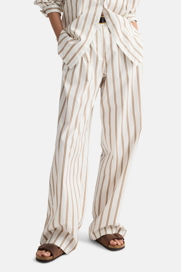Hudson St In Cotton White Khaki