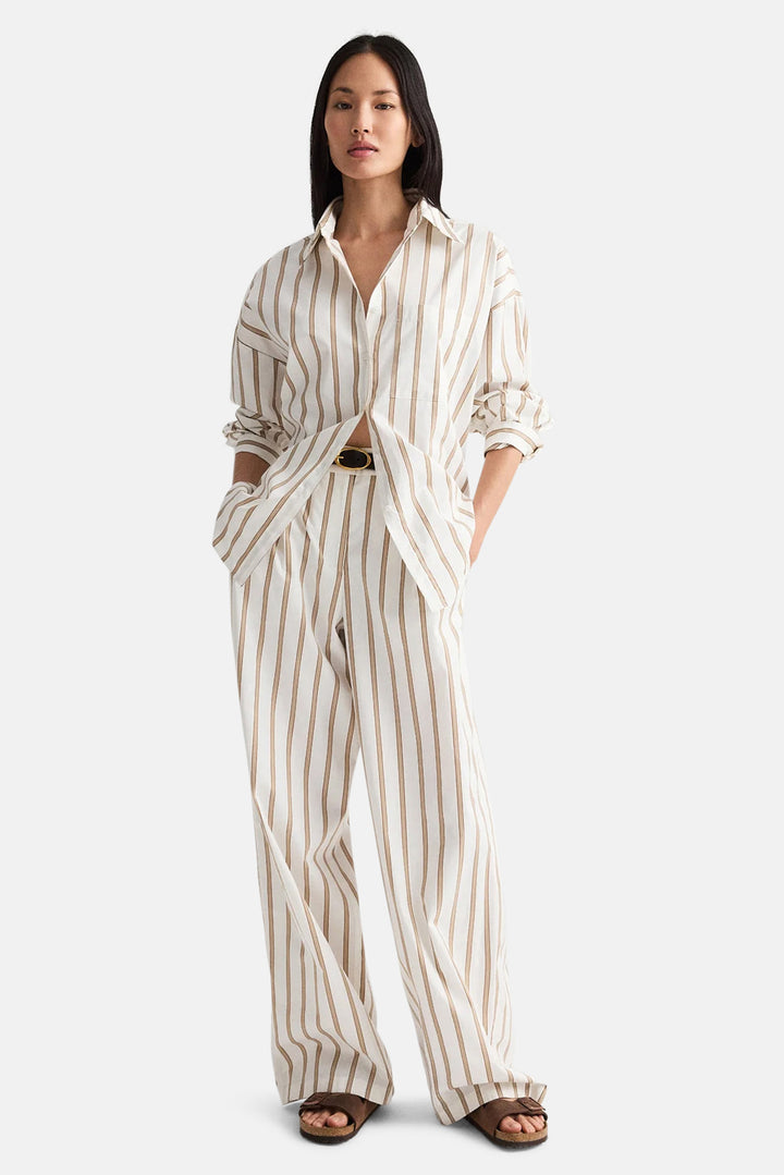 Hudson St In Cotton White Khaki