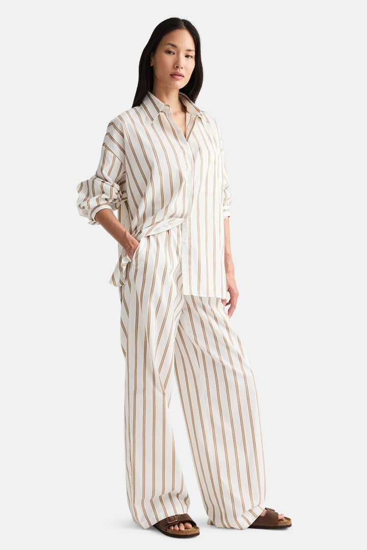 Hudson St In Cotton White Khaki
