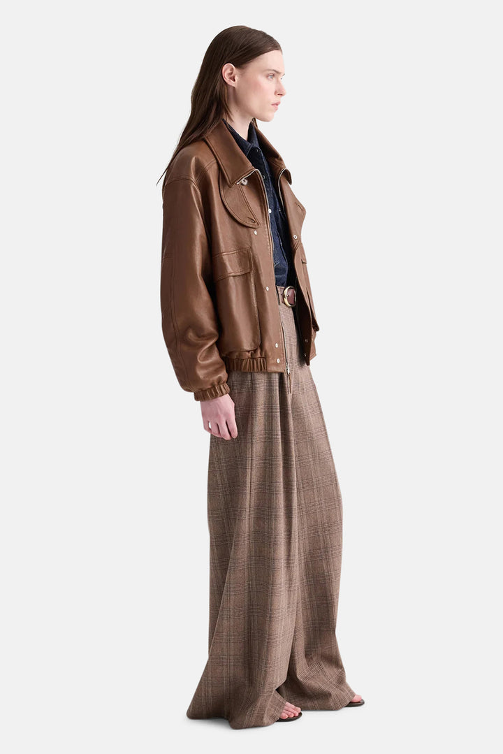 Hunter Jacket in Dolce Leather Bison