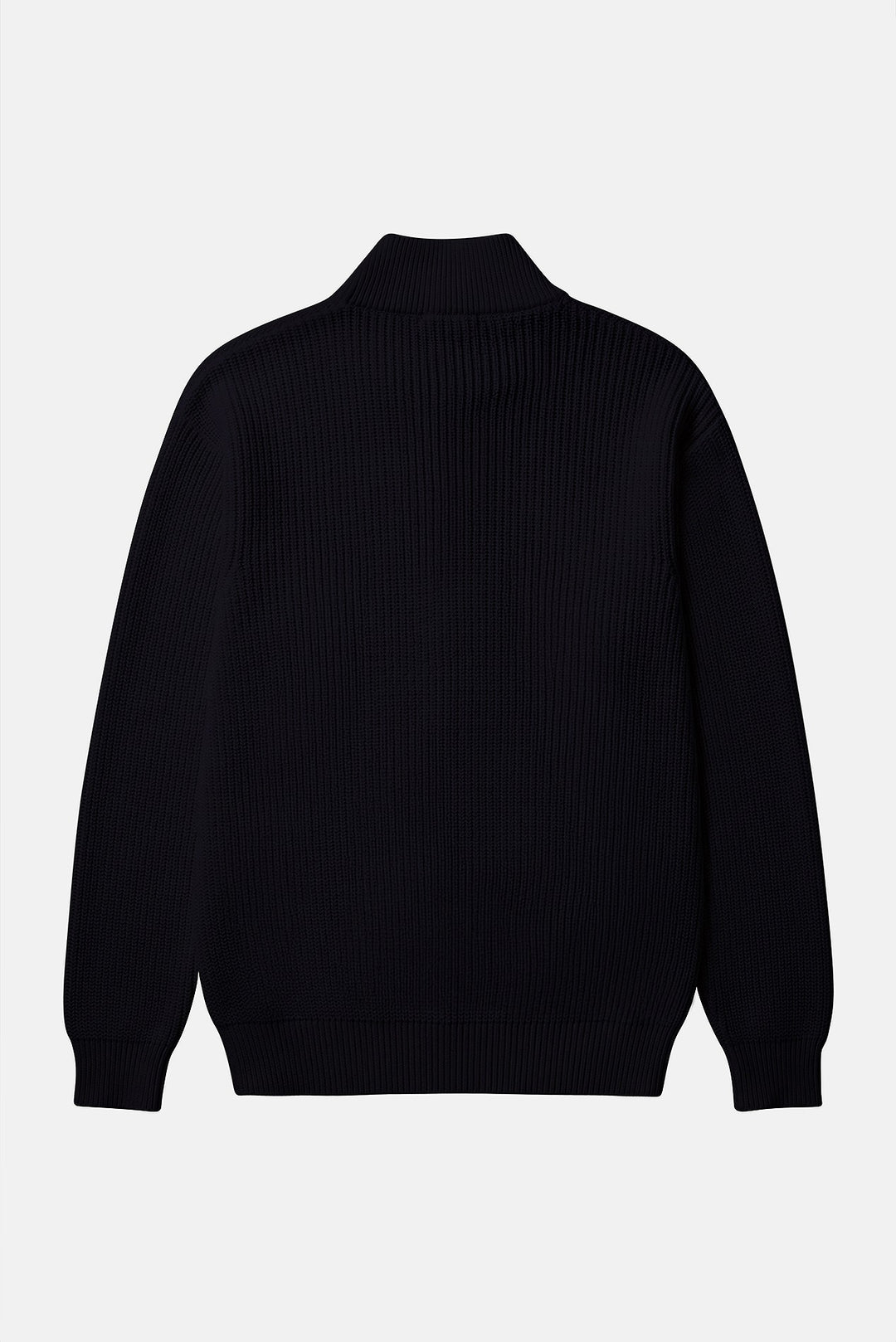 Hunter Ribbed Full Zip Black