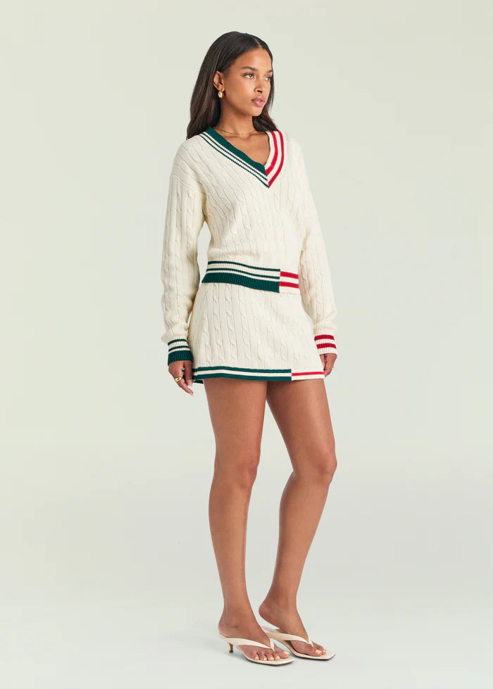 Pearson Skirt Eggshell Varsity
