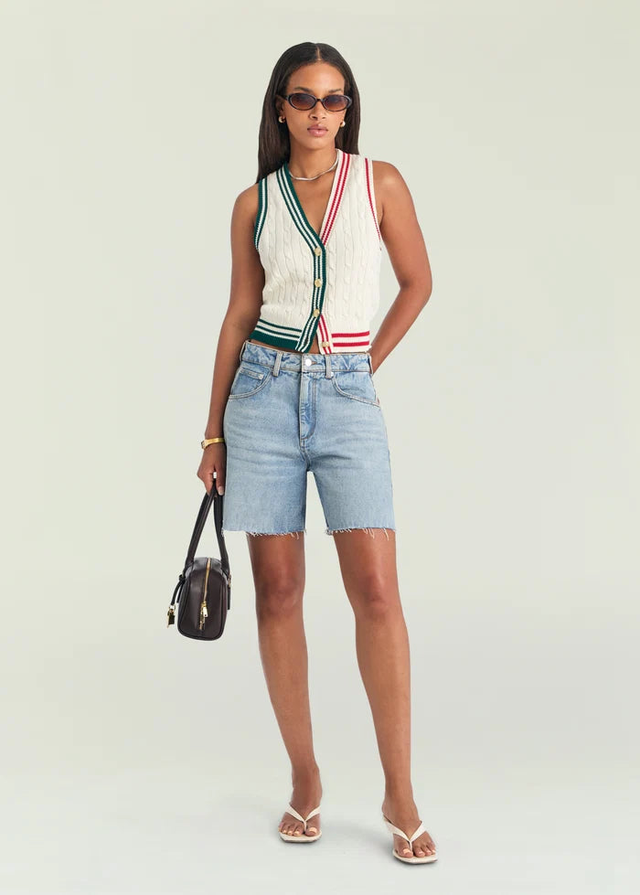Pearson Vest Eggshell Varsity