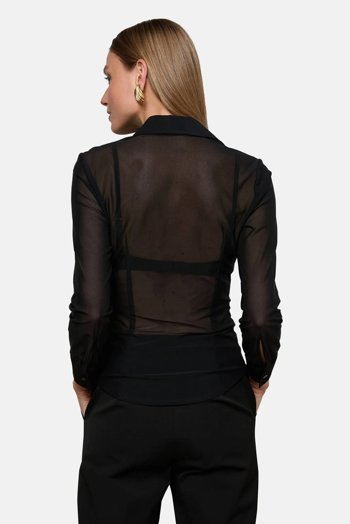 Indiana Mesh Blouse Black
