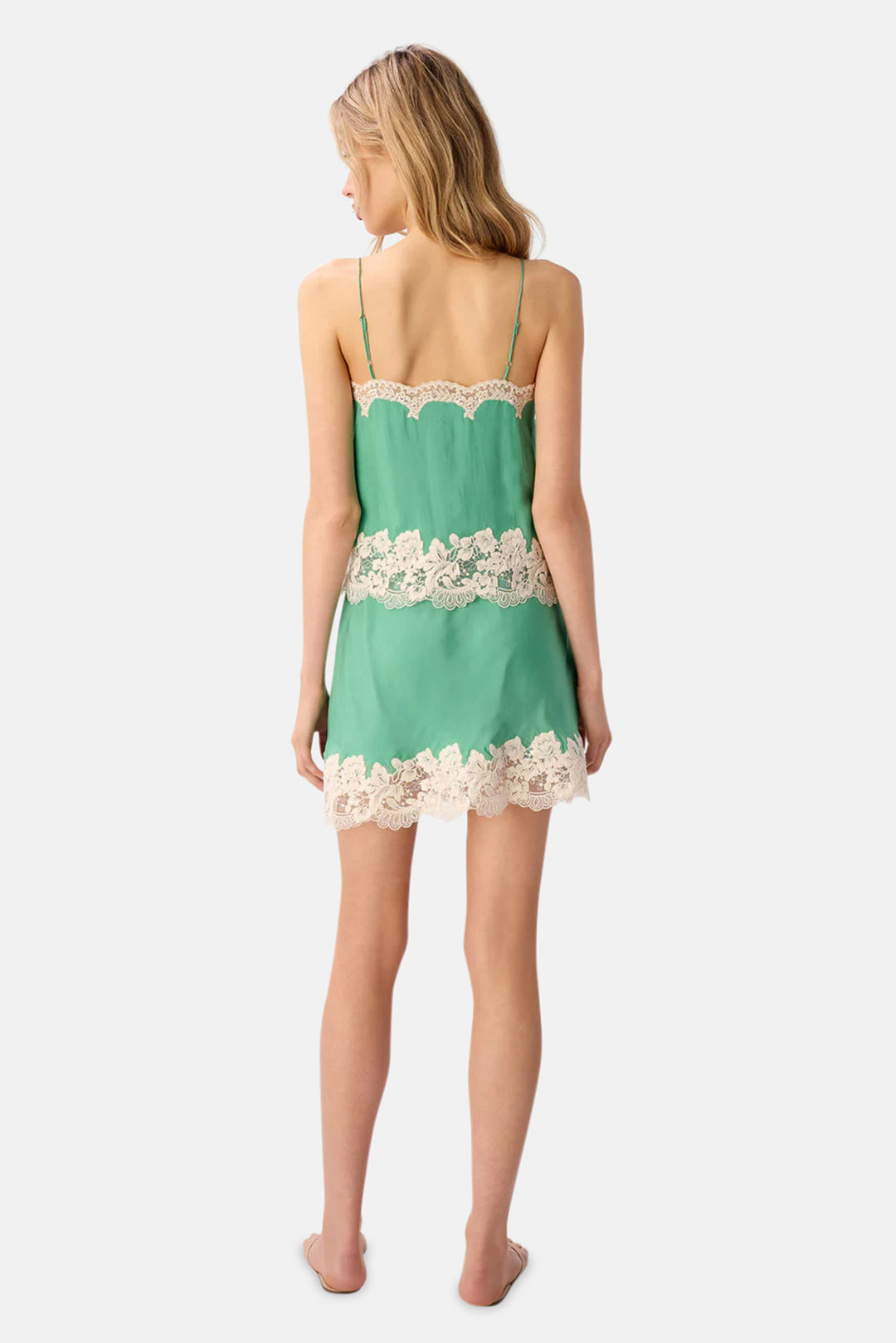 Inez Silk Mini Skirt Meadow