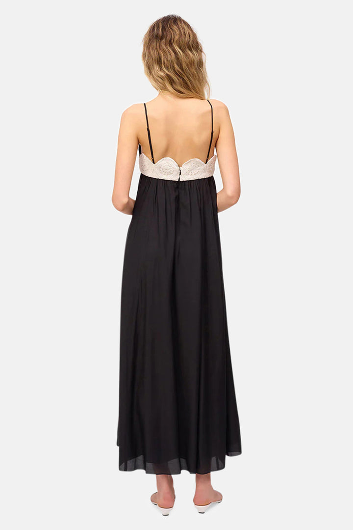 Iona Dress Cannoli/Black