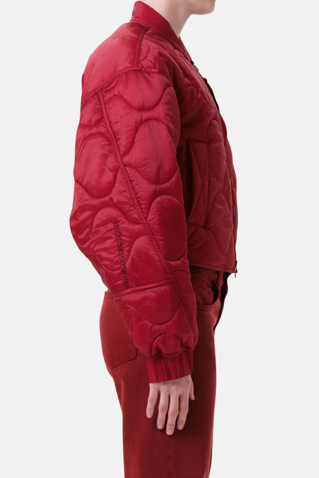 Iona Quilted Jacket In Tomato