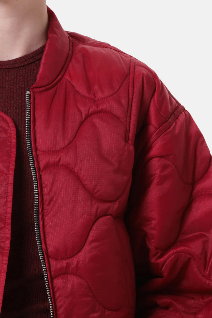 Iona Quilted Jacket In Tomato