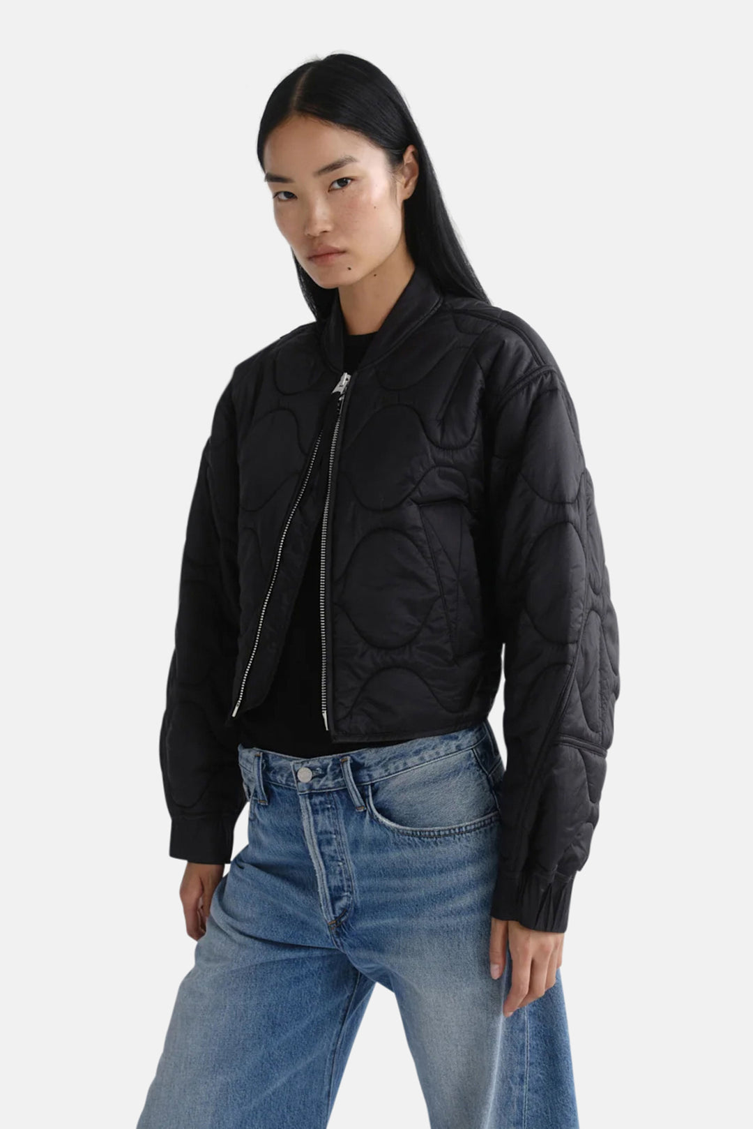 Iona Quilted Jacket in Black