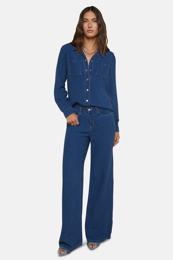 Isla Chambray Shirt Heron
