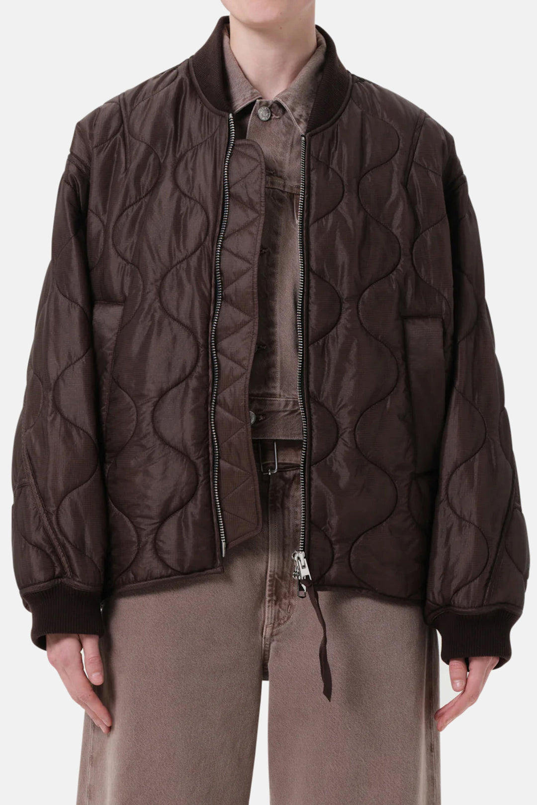 Isla Quilted Jacket In Bourbon