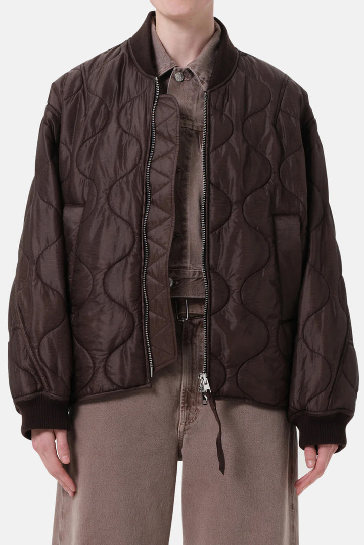 Isla Quilted Jacket In Bourbon