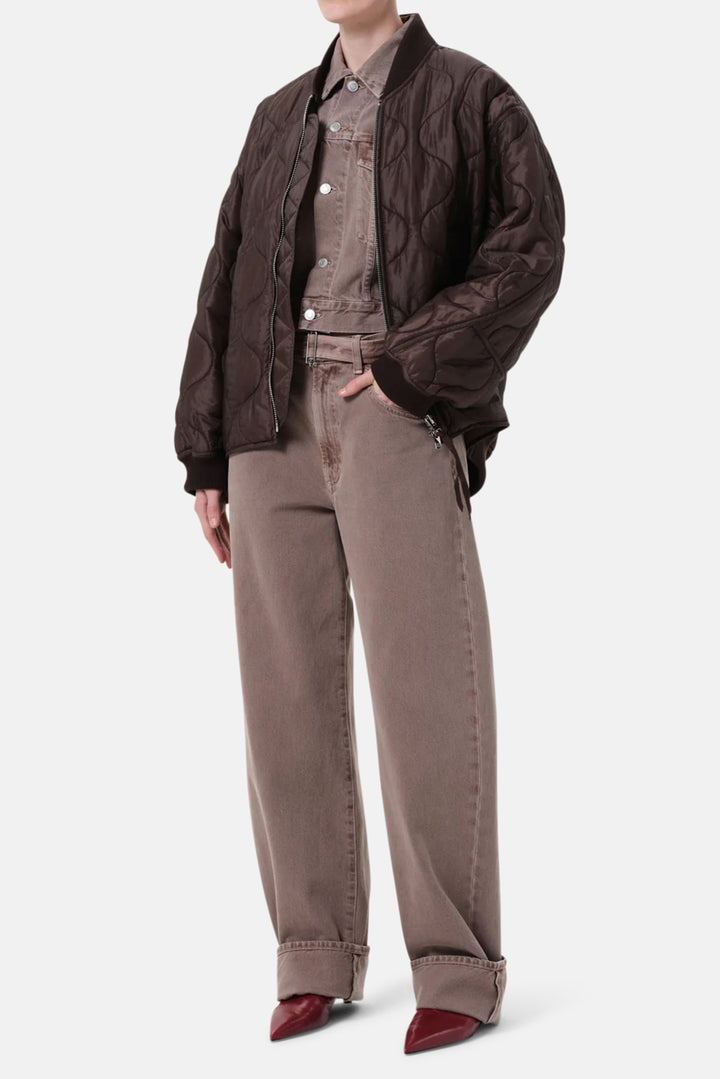 Isla Quilted Jacket In Bourbon