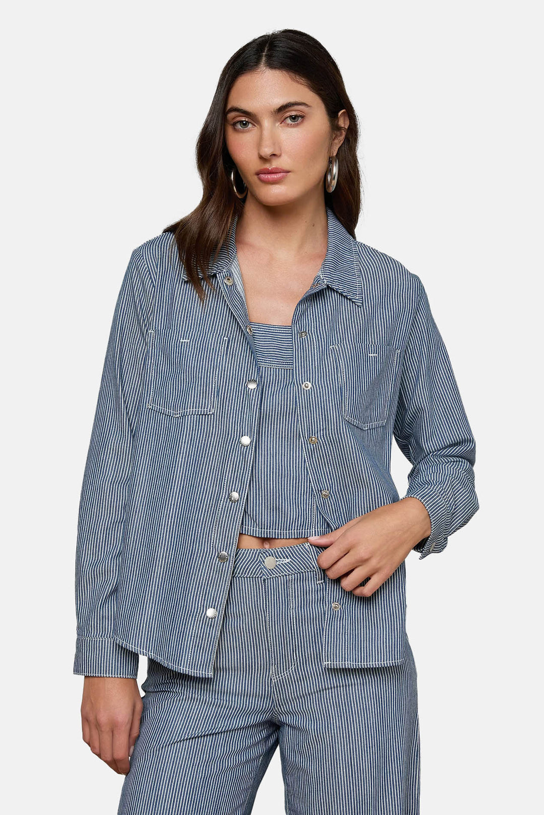 Isla Shirt Azure Blue Stripe