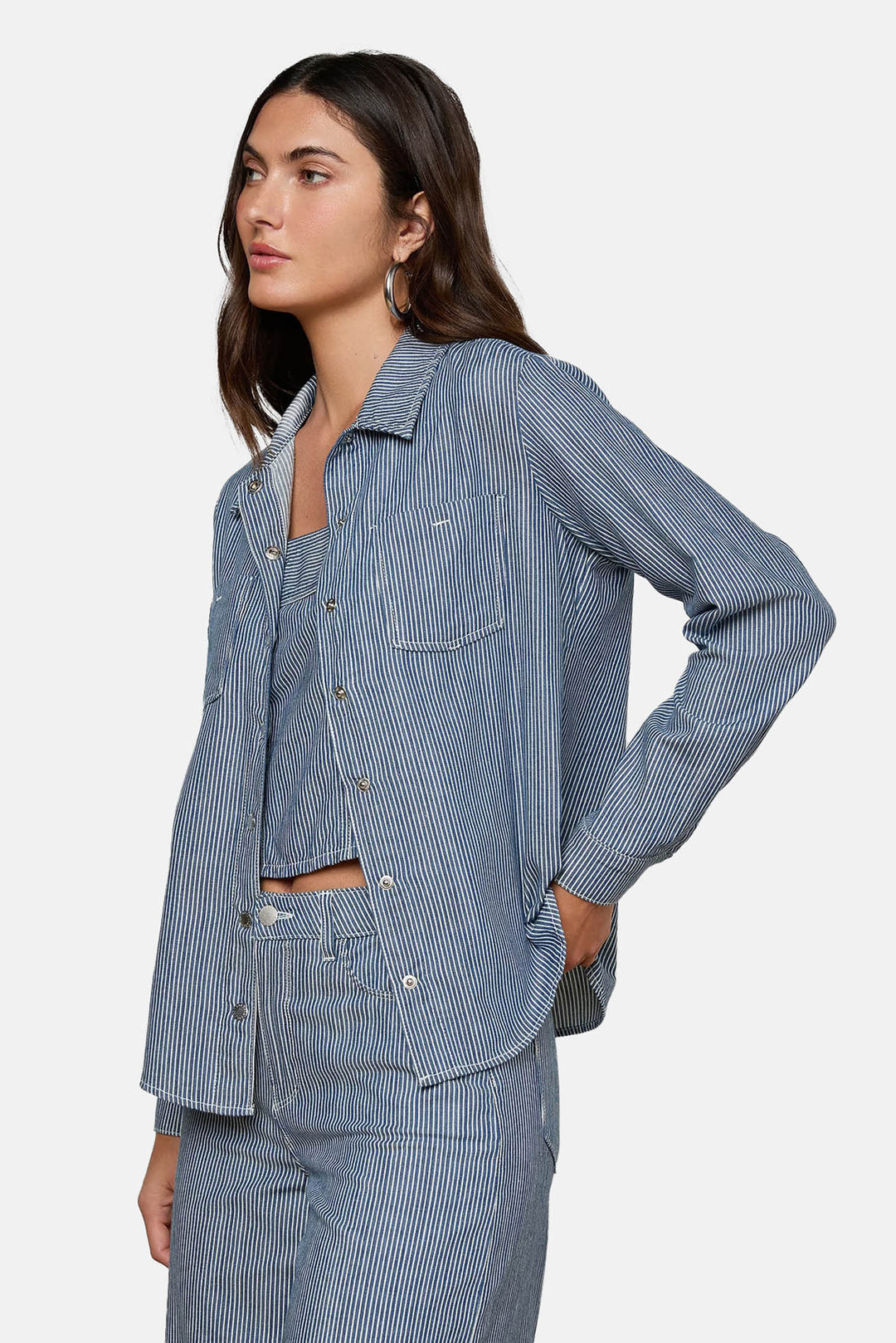 Isla Shirt Azure Blue Stripe