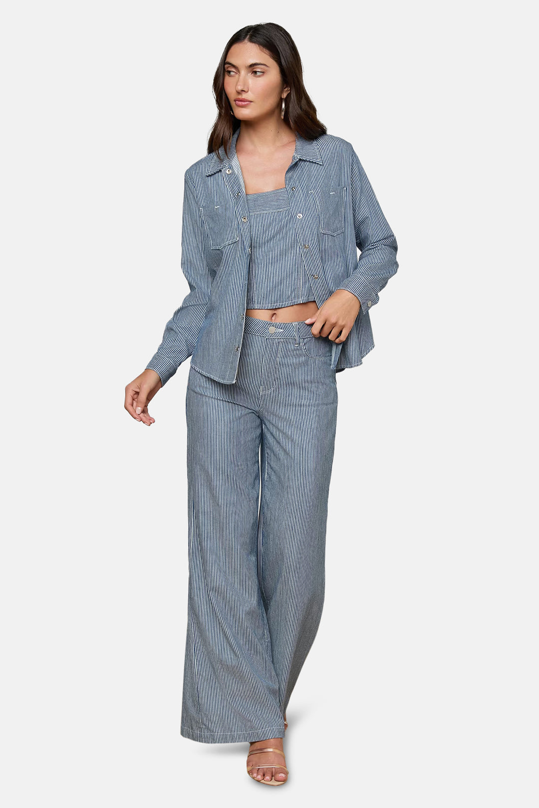 Isla Shirt Azure Blue Stripe