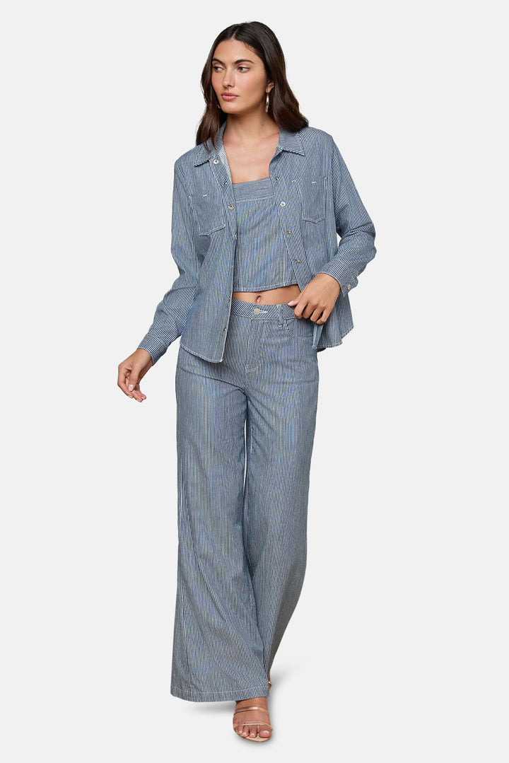 Isla Shirt Azure Blue Stripe