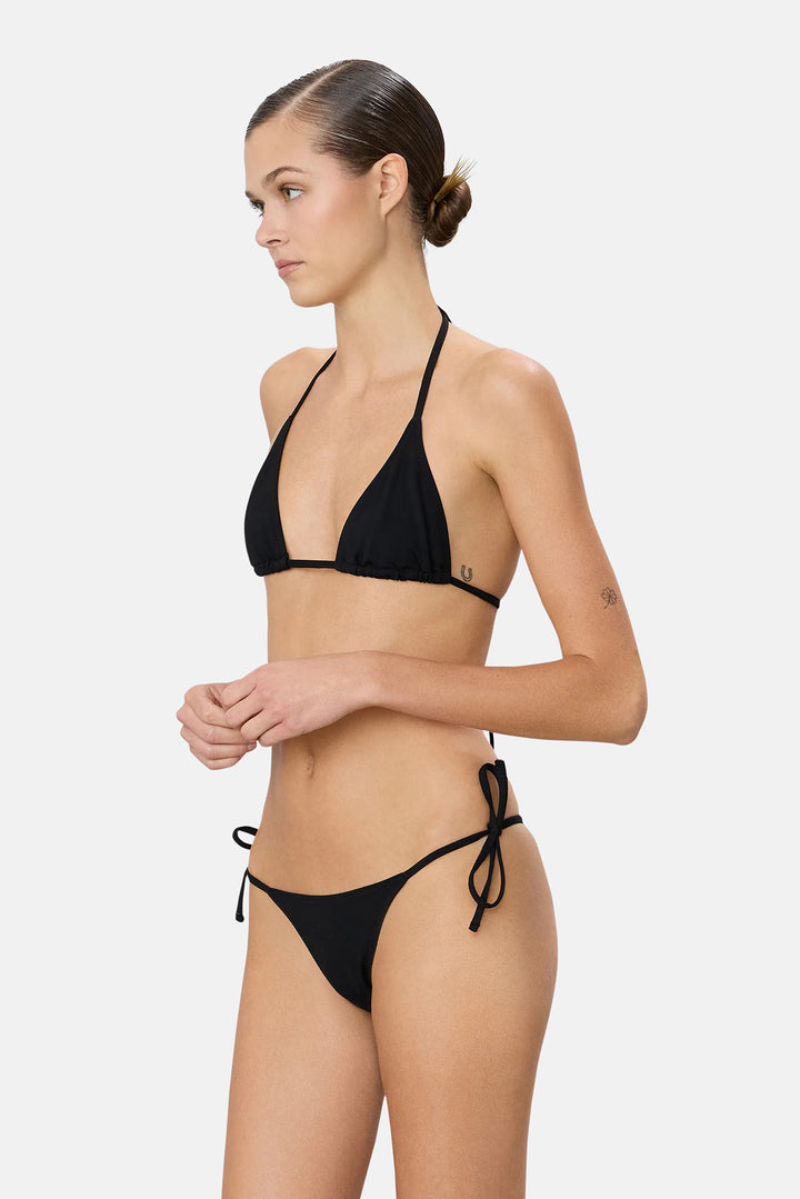 Isla String Bikini Bottom Black
