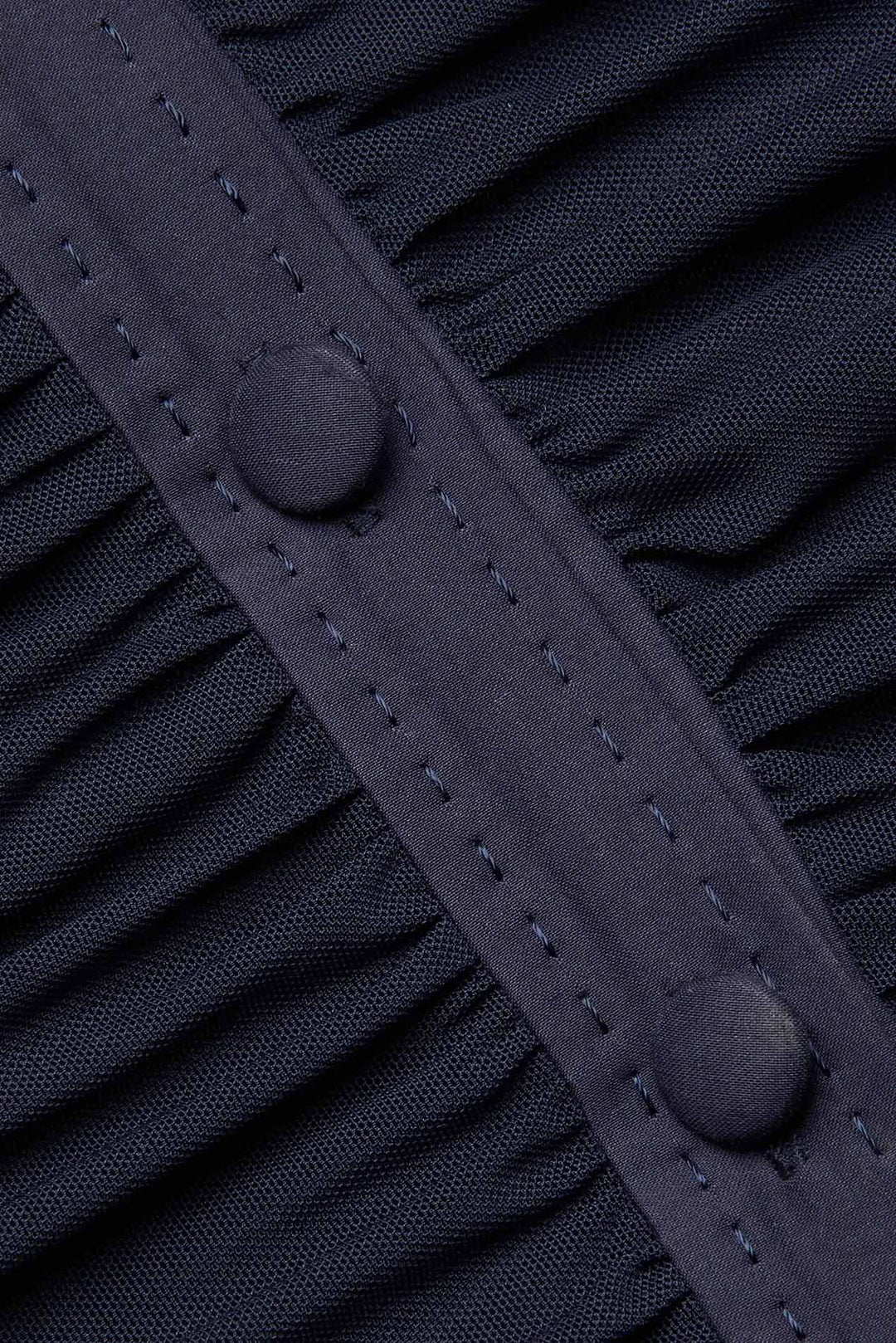 Isola L/S Mesh Button Up Midnight