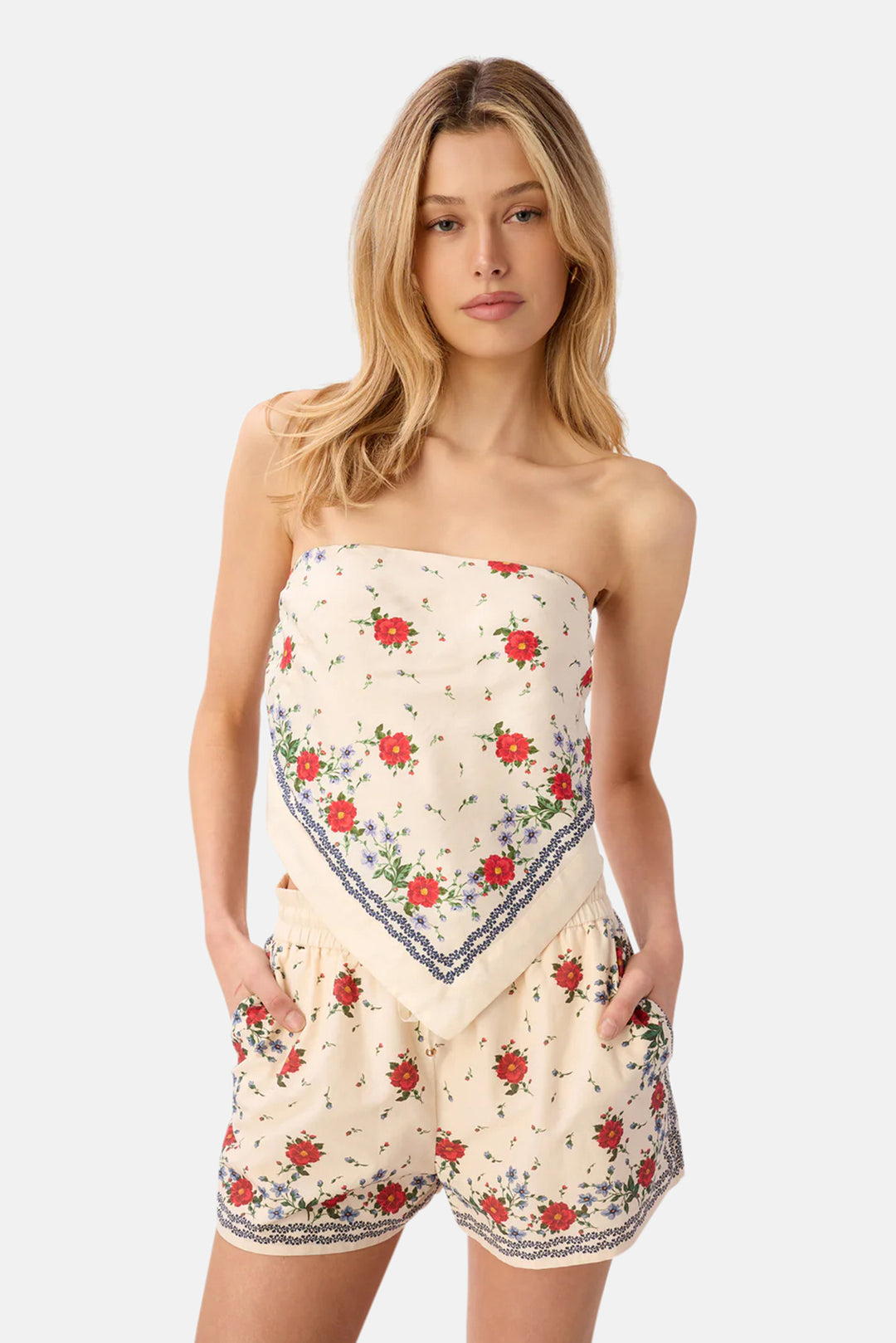 Juli Strapless Camisole Heirloom Bandana