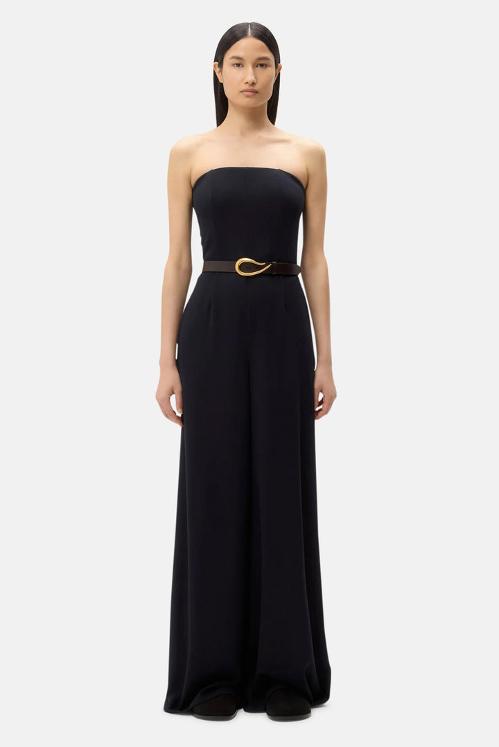 Jade Strapless Wide Leg Jumpsuit Midnight