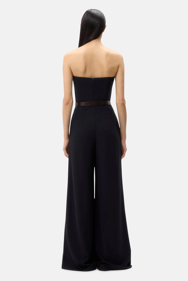 Jade Strapless Wide Leg Jumpsuit Midnight