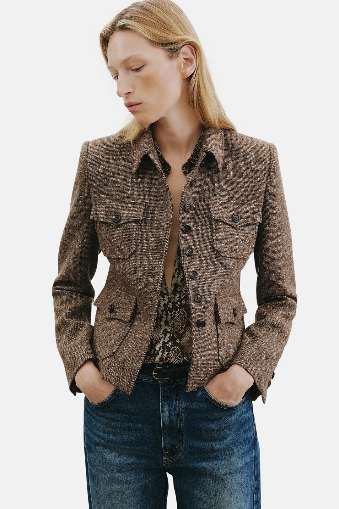 Jamison Jacket Espresso Donegal