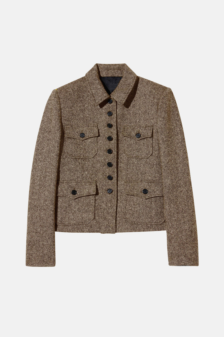 Jamison Jacket Espresso Donegal