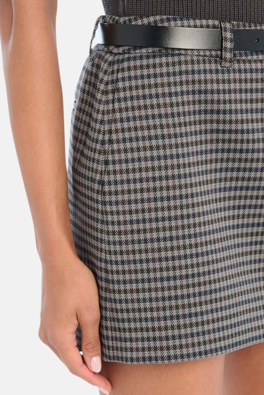 Jann Dress Charcoal Houndstooth