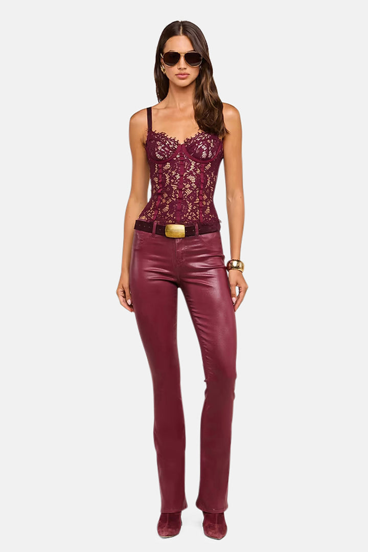 Jenny Lace Bustier Deep Sangria