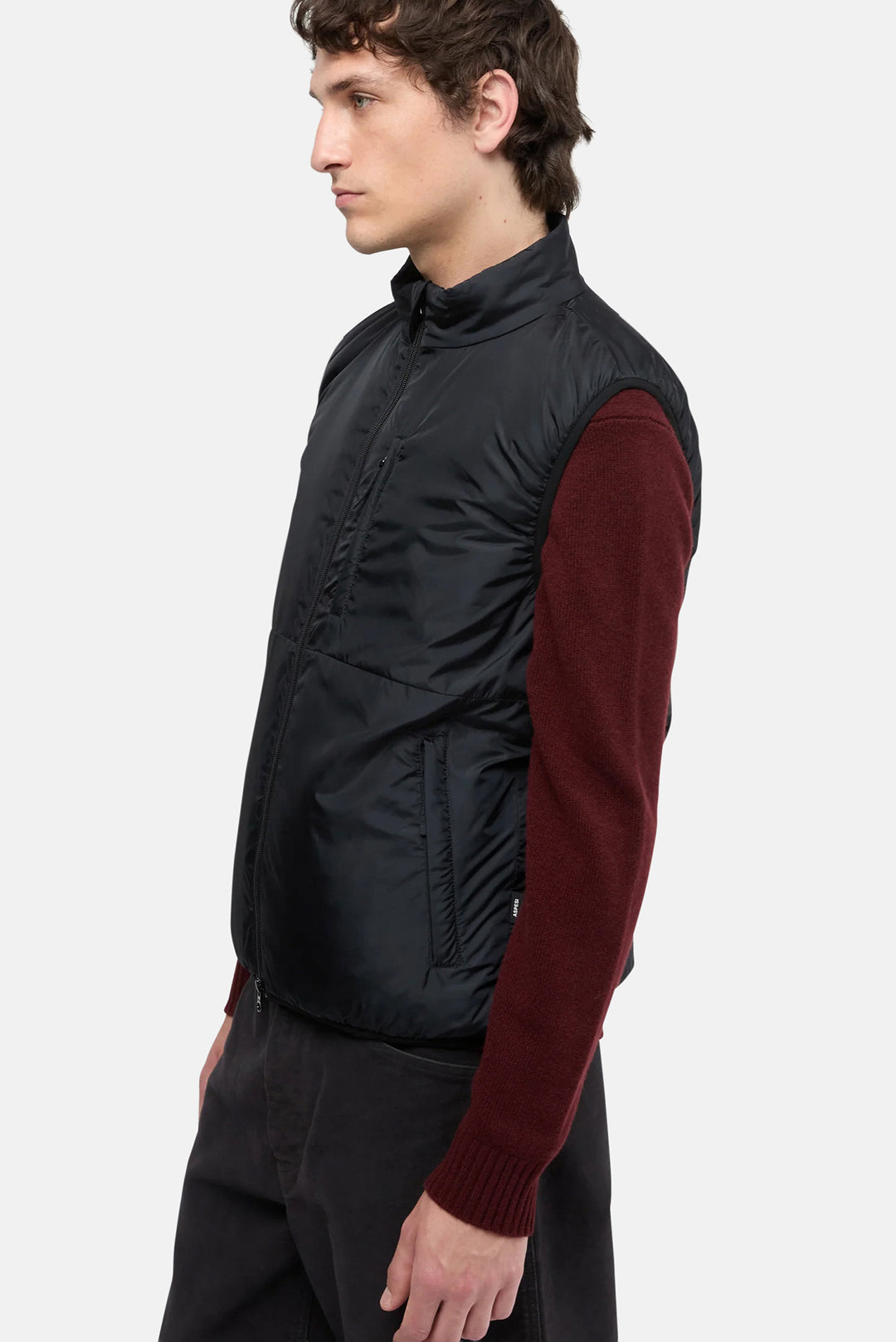 Jil Nylon Vest Black