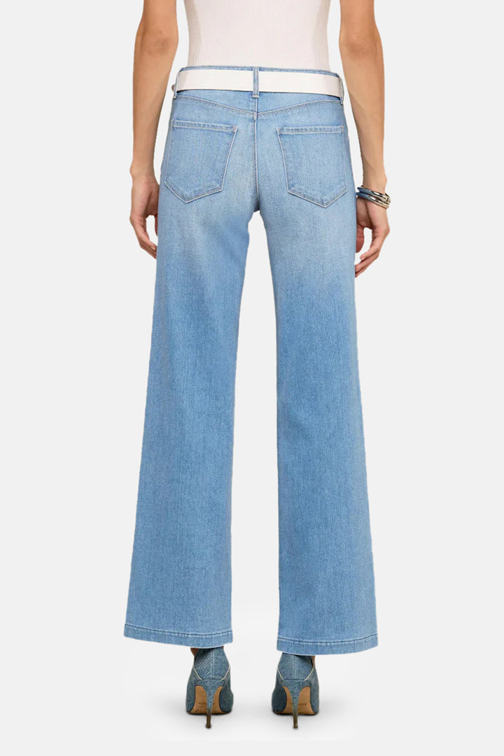 Joanne Low-Rise Wide-Leg Jean Pacific