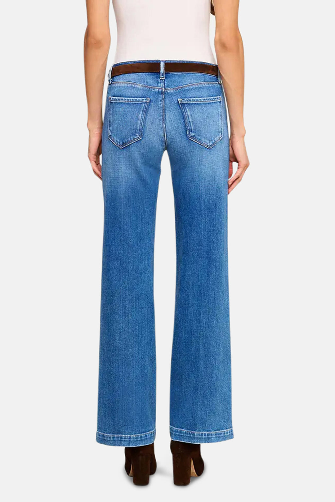 Joanne Low-Rise Wide-Leg Jean Salinas
