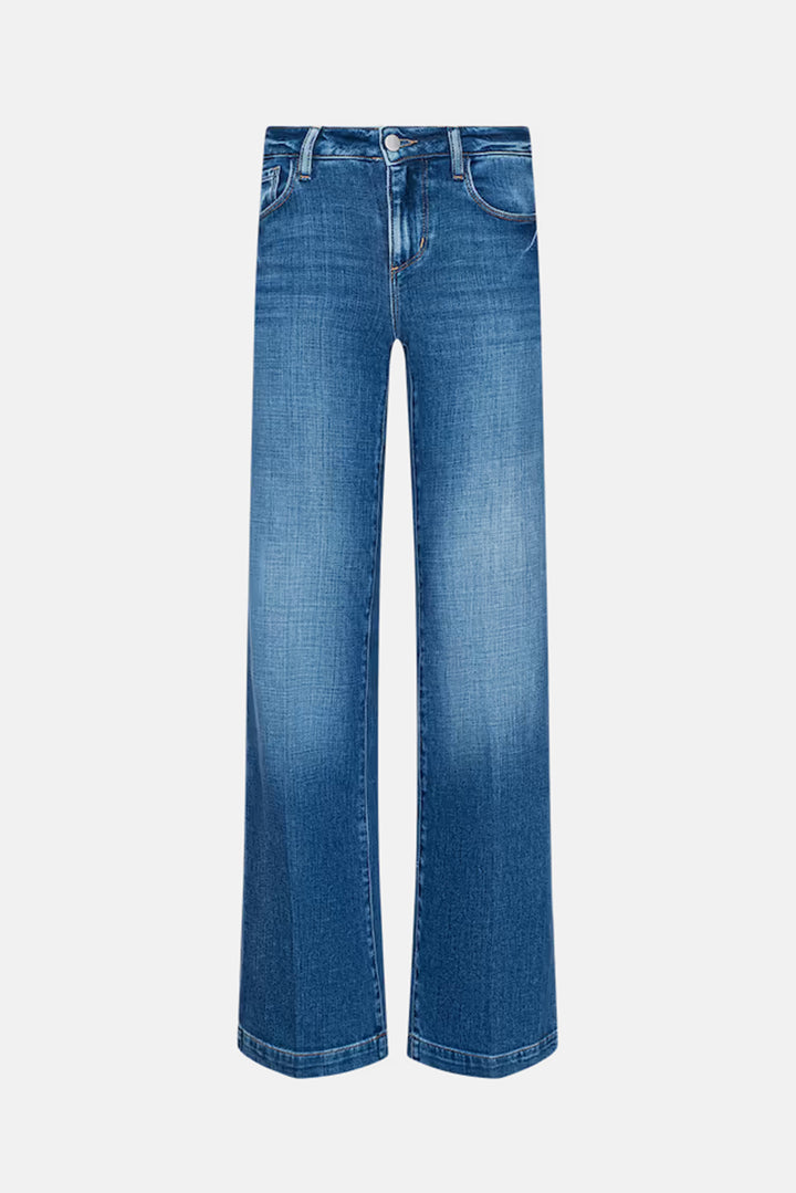 Joanne Low-Rise Wide-Leg Jean Salinas