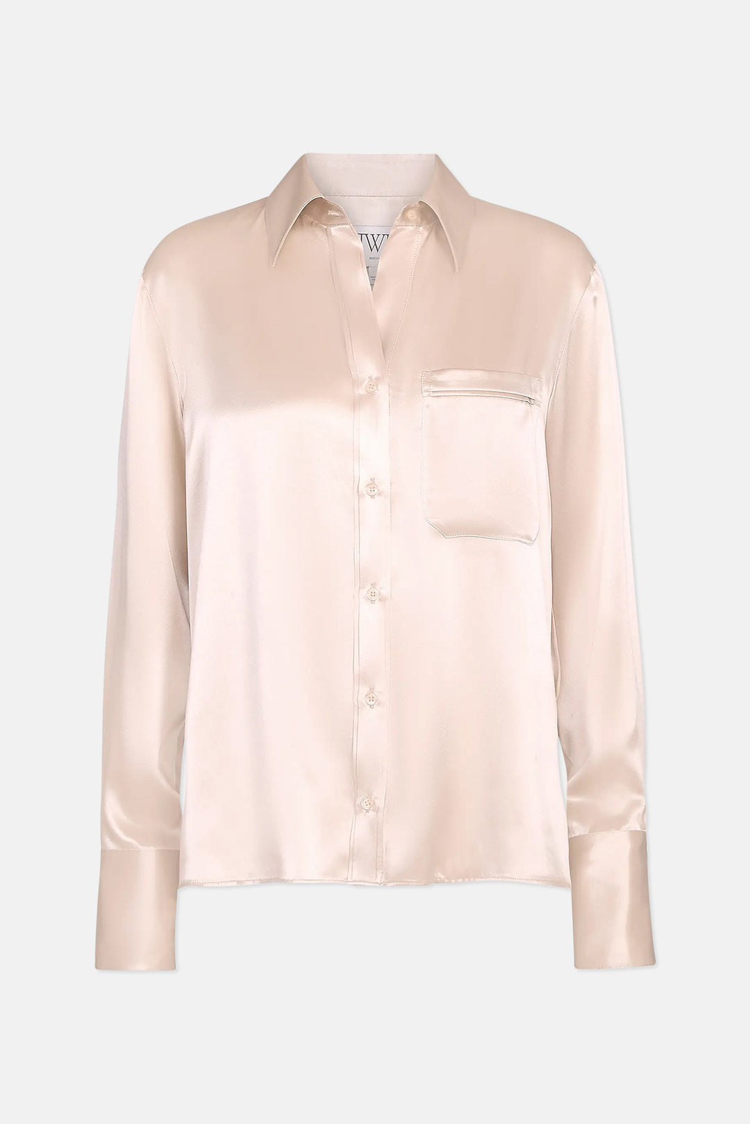 Joey Shirt in Silk Champagne