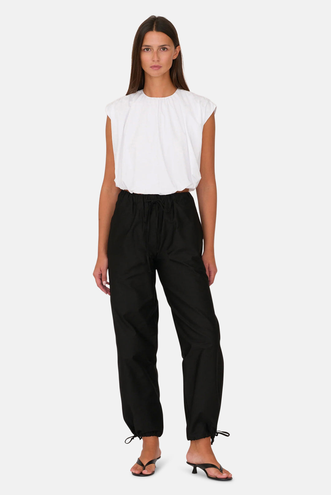 Josie Tie Pant Black