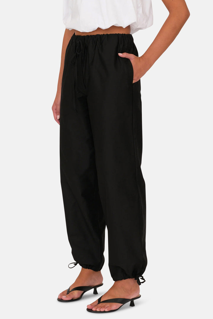 Josie Tie Pant Black