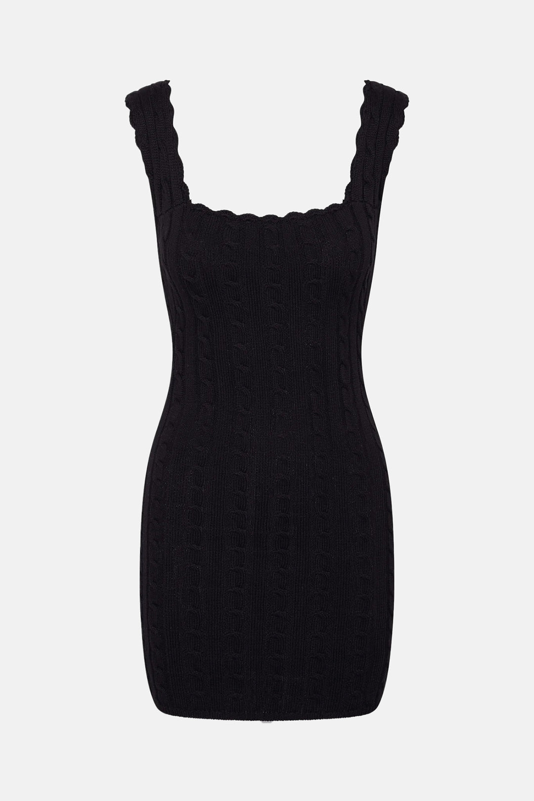 Jules Knit Backless Mini Dress Black