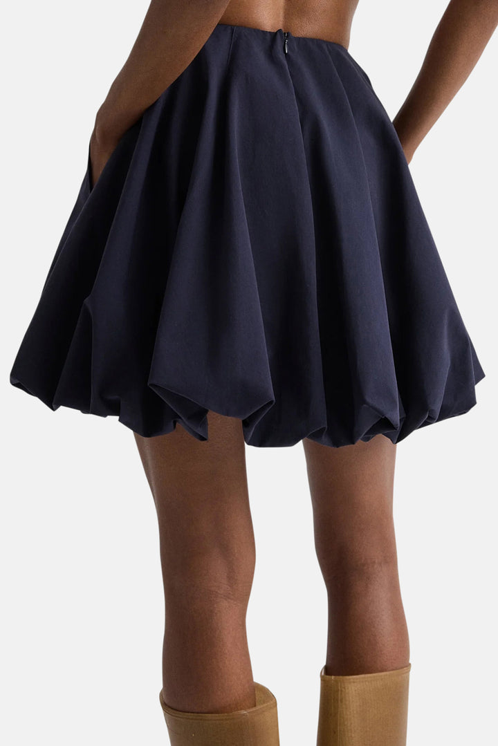 Julia Skirt in Cotton Shirting Midnight