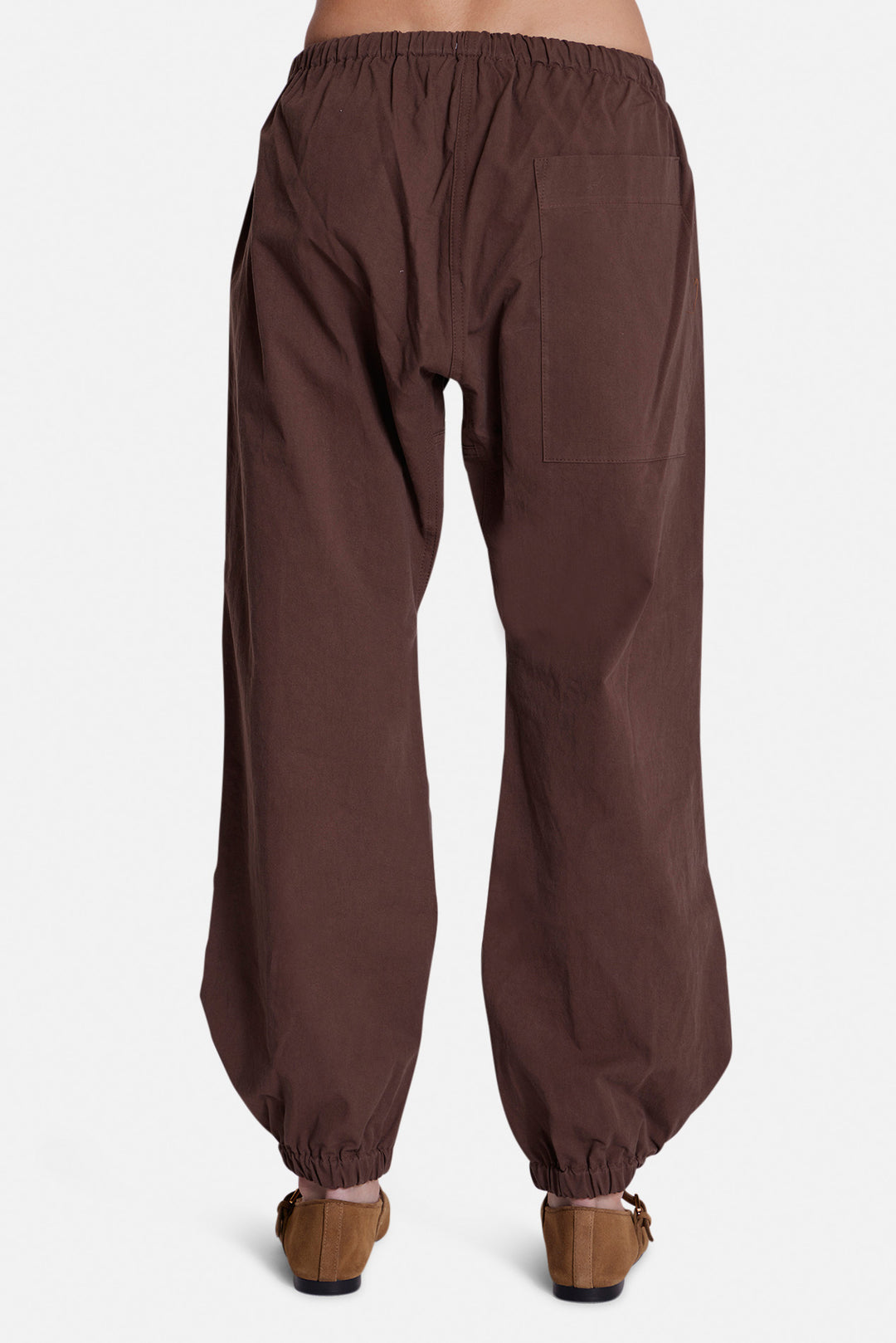 Justine Cotton Parachute Pant Chocolate