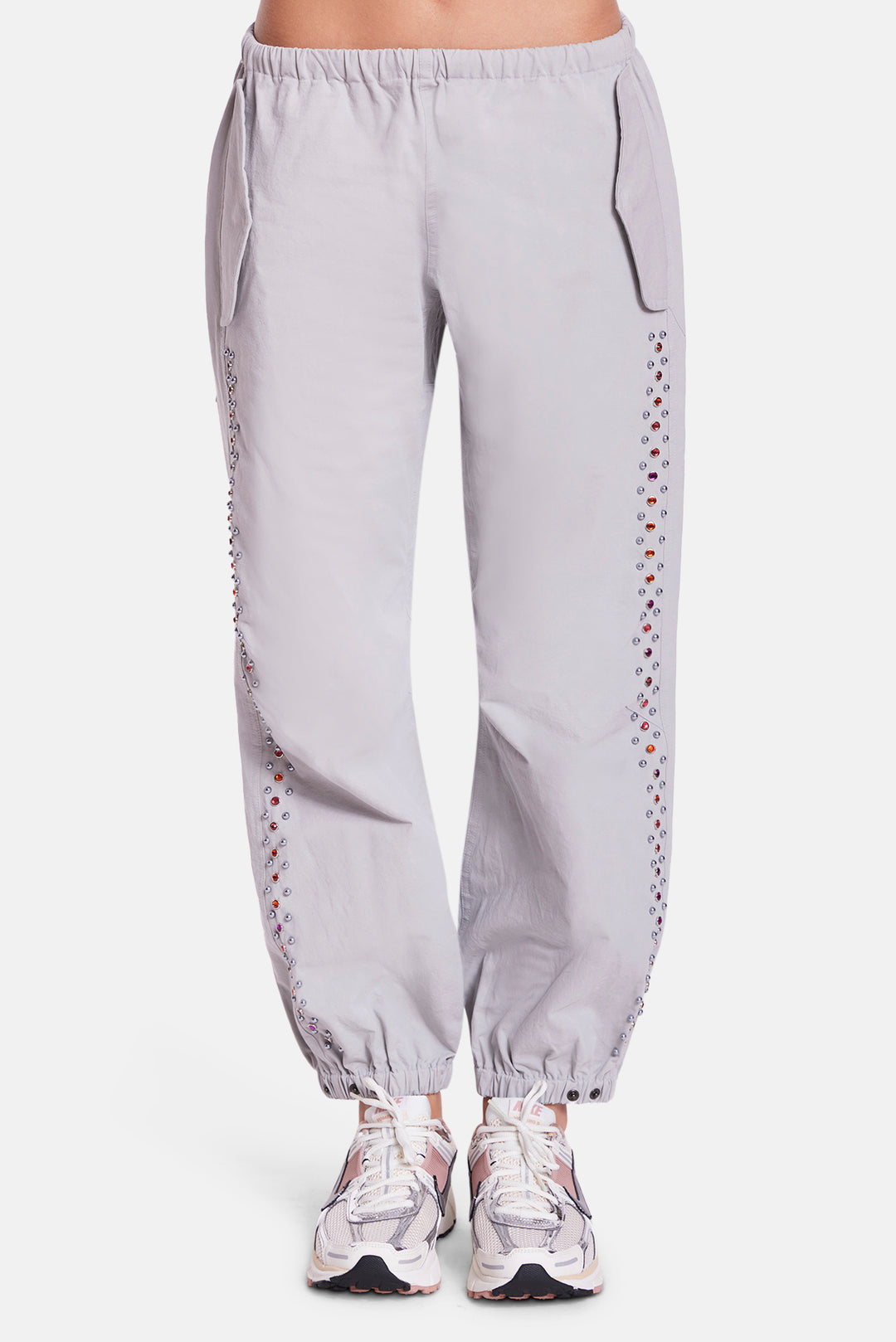Justine Parachute Pant Studded Grey