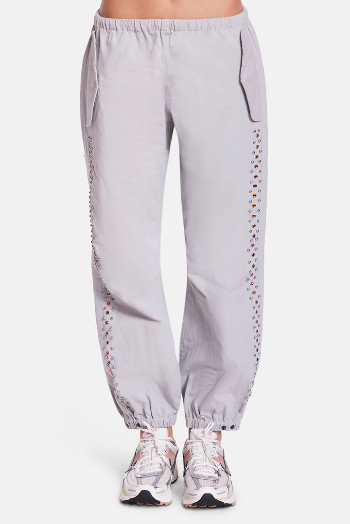 Justine Parachute Pant Studded Grey