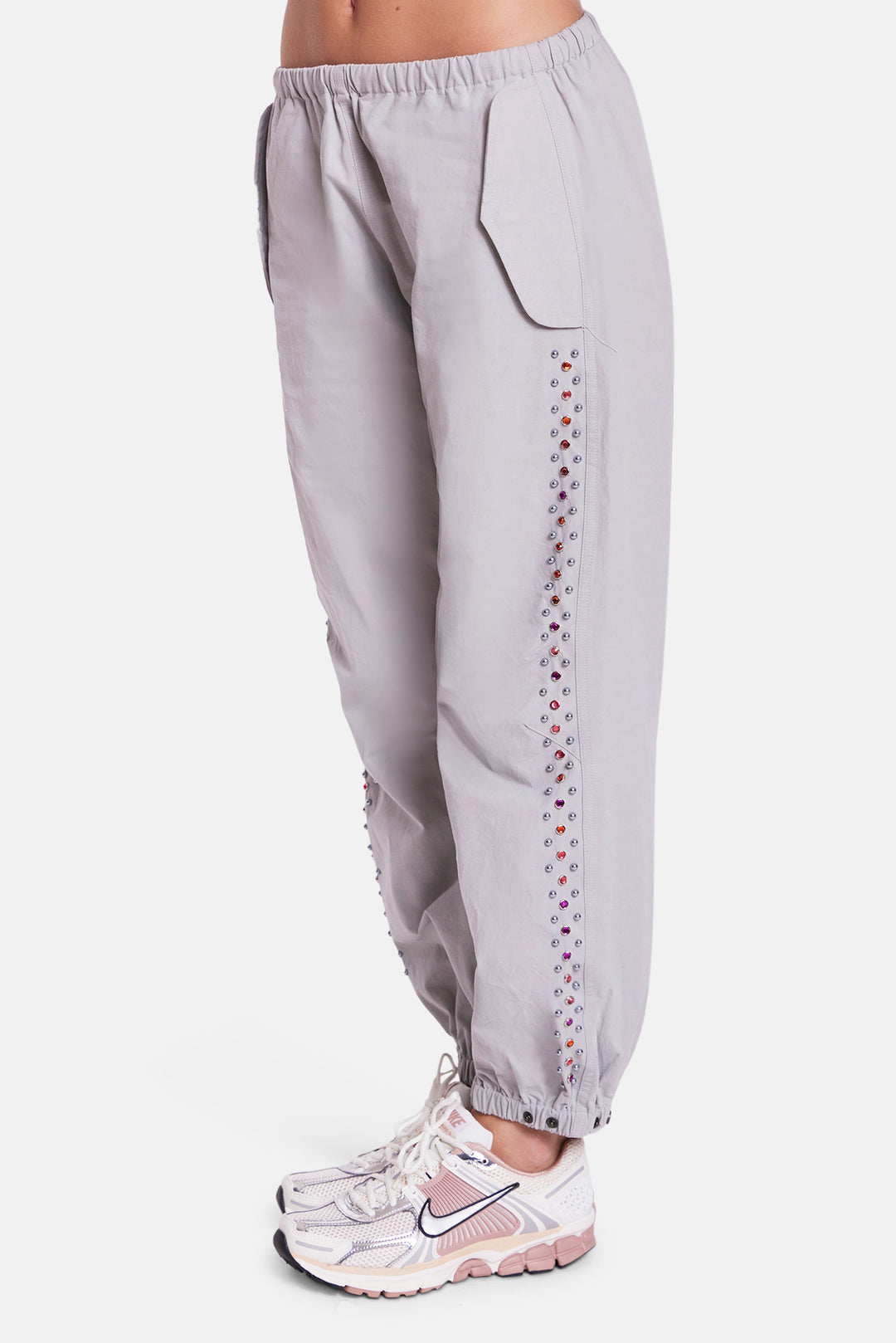 Justine Parachute Pant Studded Grey