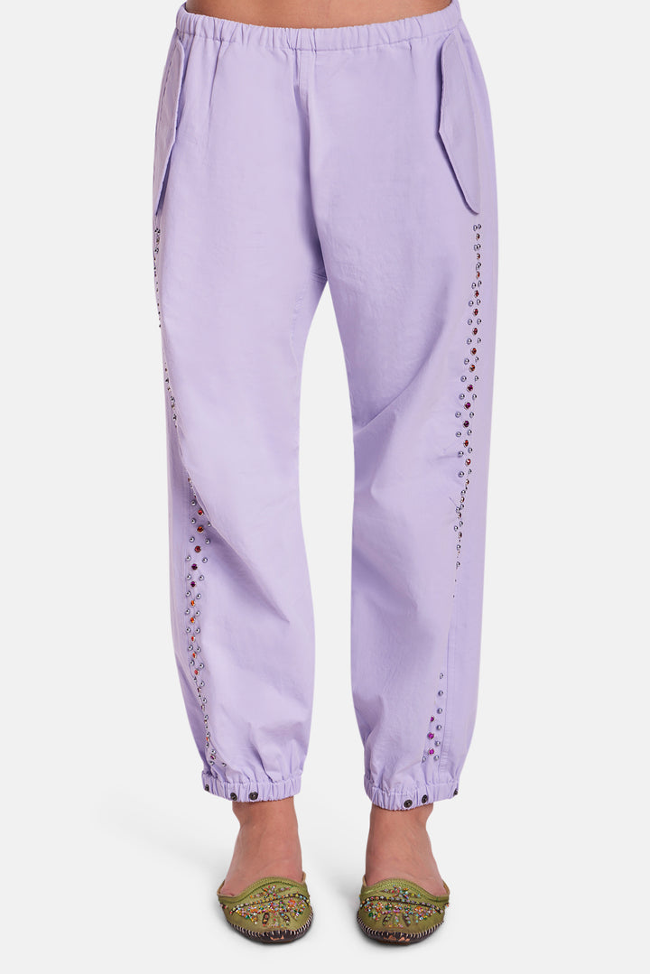 Justine Parachute Pant Studded Purple